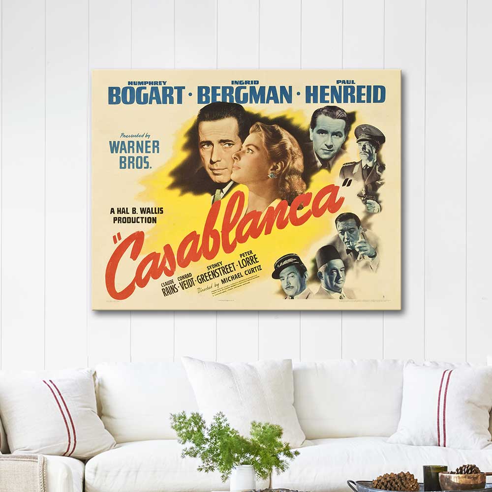 Casablanca Iconic Movie Actor 50cm x 40cm Humphrey Bogart Fine Art Print 