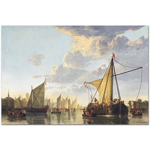 Aelbert Cuyp Dordrecht Limanı Kanvas Tablo