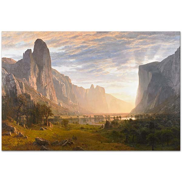 Albert Bierstadt Yosemite Vadisine Bakış Kanvas Tablo
