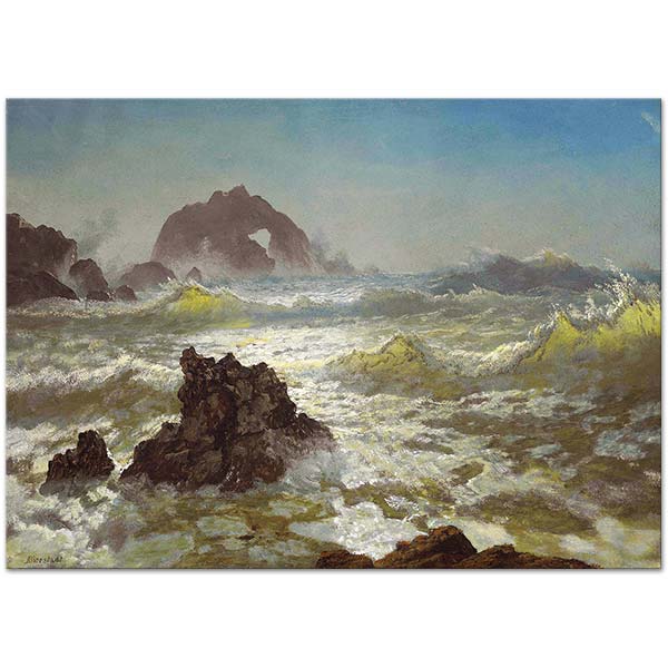 Albert Bierstadt Seal Kayalıkları Kaliforniya Kanvas Tablo