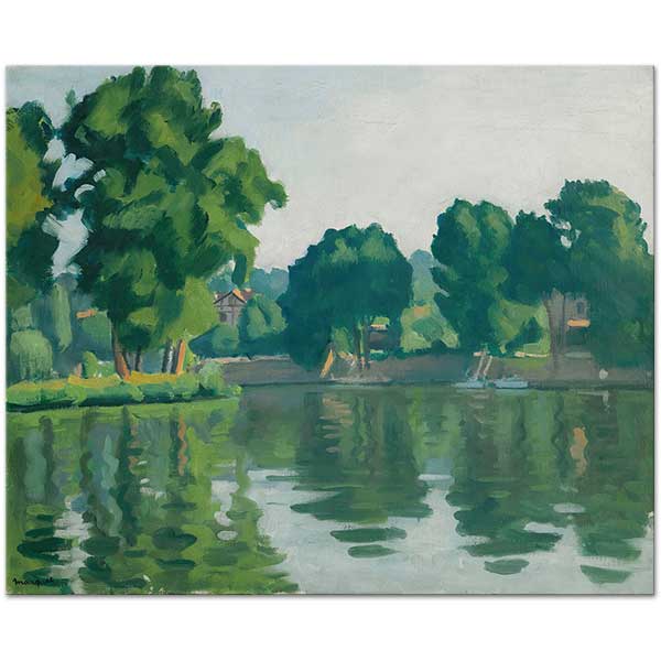 Albert Marquet The Seine at Poissy Art Print