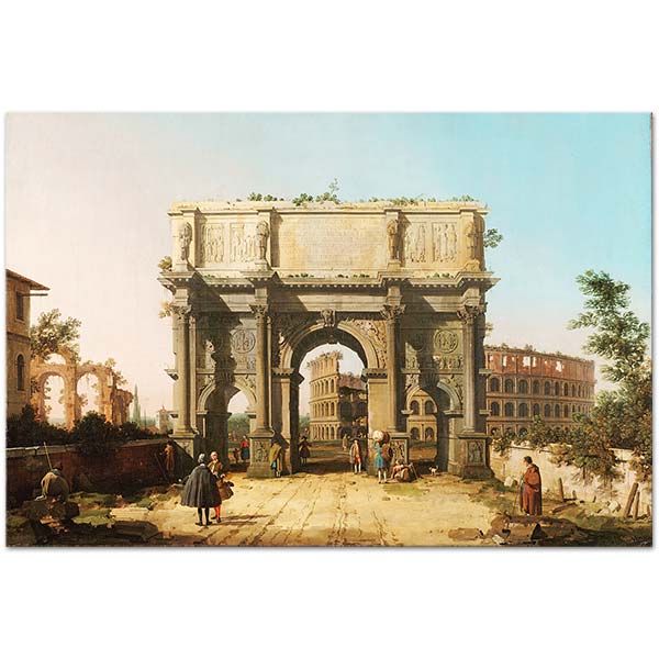 Antonio Canaletto Konstantin Kemeri Roma Kanvas Tablo
