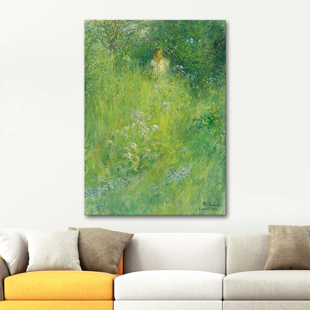 Carl Larsson In The Meadow Art Print | CANVASTAR