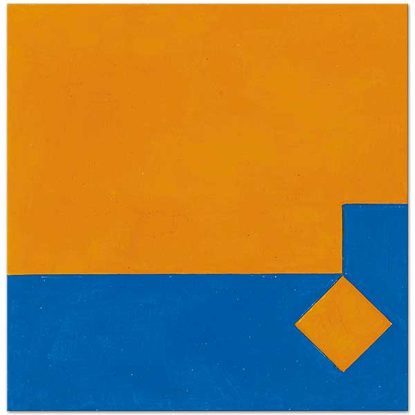 Camille Graeser Color Study For Screen Printing Orange and Blue Art Print