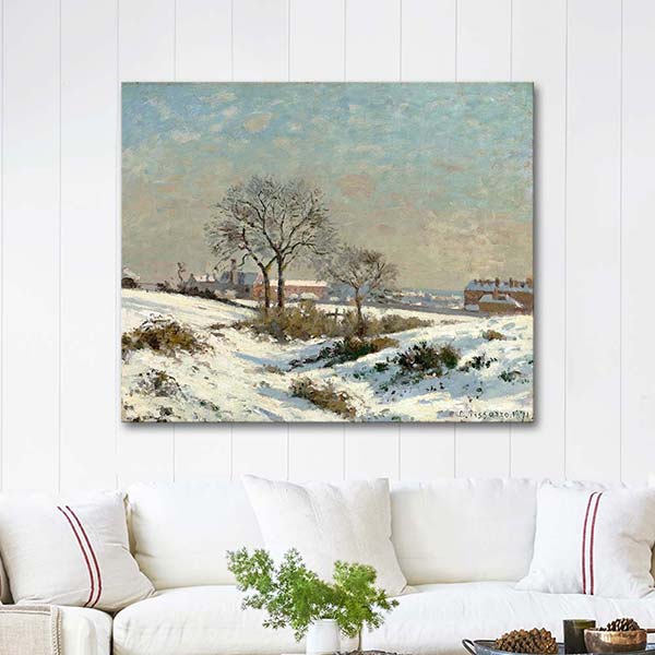 Snowy Landscape at South Norwood by Camille Pissarro as Art Print ...