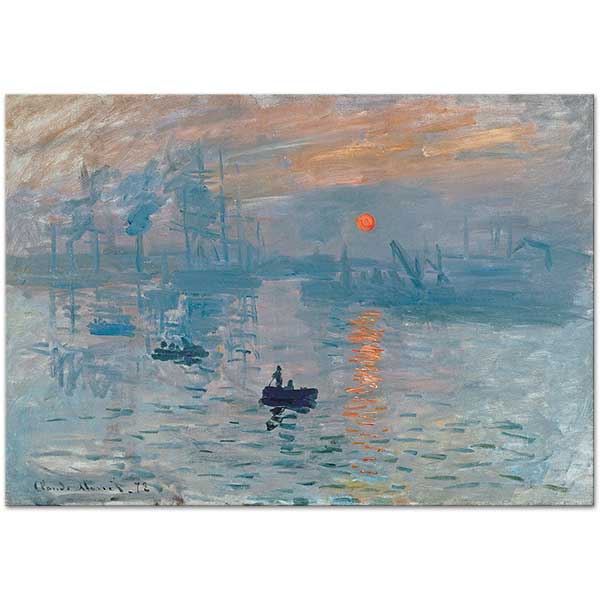 Claude Monet Gün Doğumu Kanvas Tablo