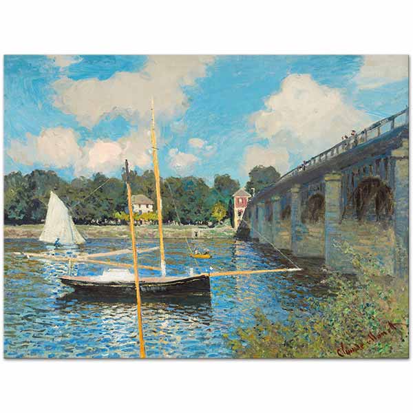 Claude Monet The Bridge at Argenteuil Art Print