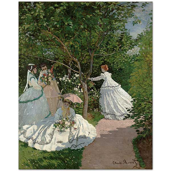 Claude Monet Women in the Garden Art Print