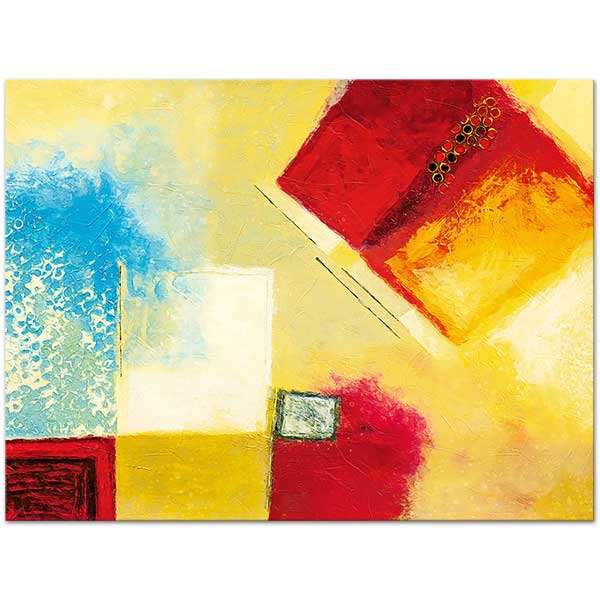 Composition with Yellow and Red 01 Art Print