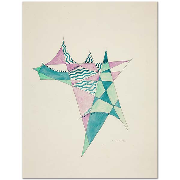 David Kakabadze Abstraction Based On Sails VIII Art Print