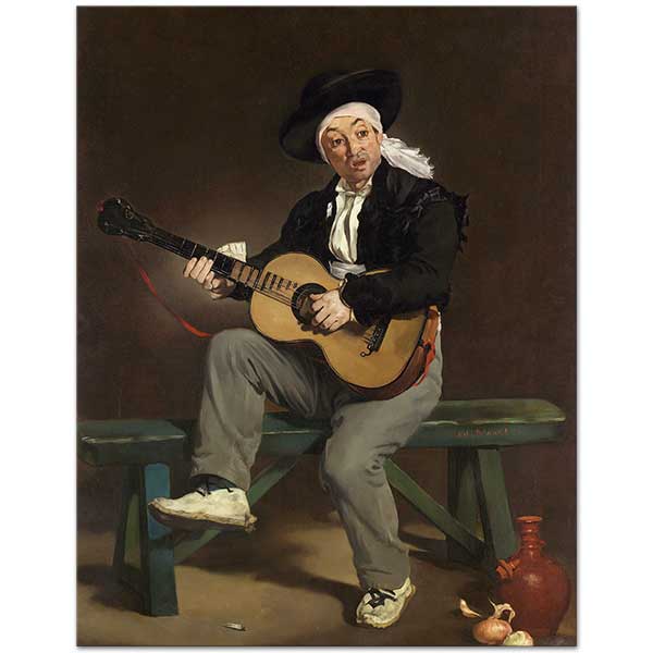 Edouard Manet İspanyol Şarkıcısı Kanvas Tablo