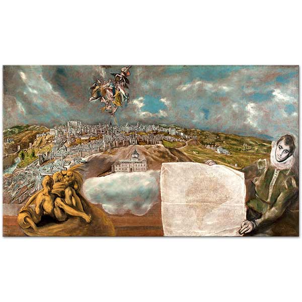 El Greco Toledo'ya Bakış Kanvas Tablo