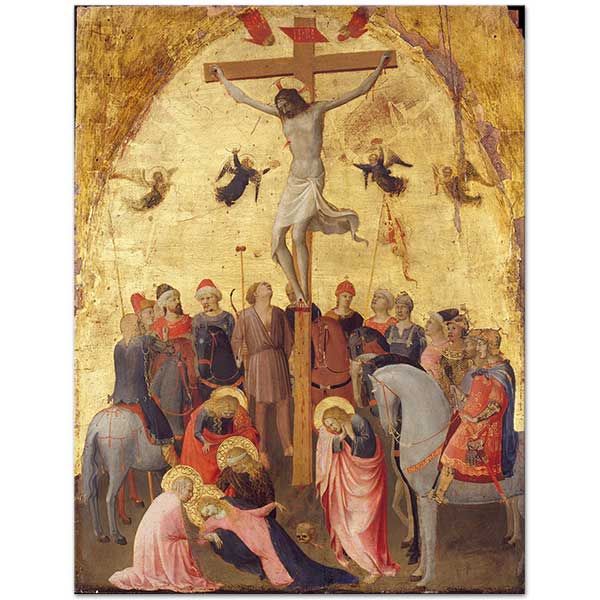 Fra Angelico Çarmıha Geriliş Kanvas Tablo