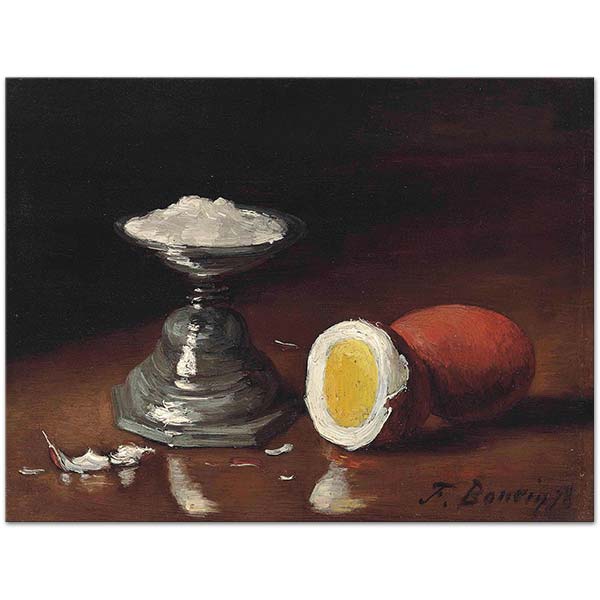 François Bonvin Still Life with Egg Art Print