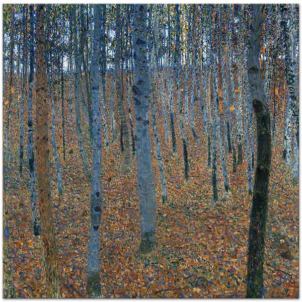 Gustav Klimt Beech Forest Art Print