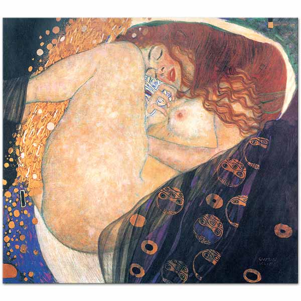 Gustav Klimt Danae Kanvas Tablo