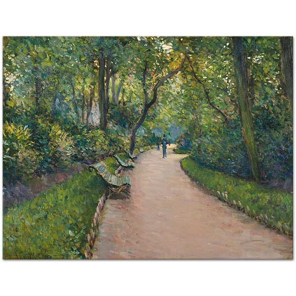 Gustave Caillebotte Monceau Parkı Kanvas Tablo