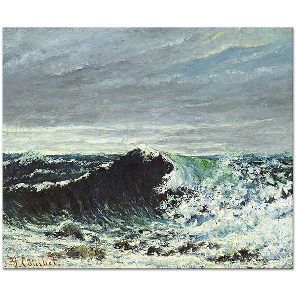 Gustave Courbet Dalga Kanvas Tablo