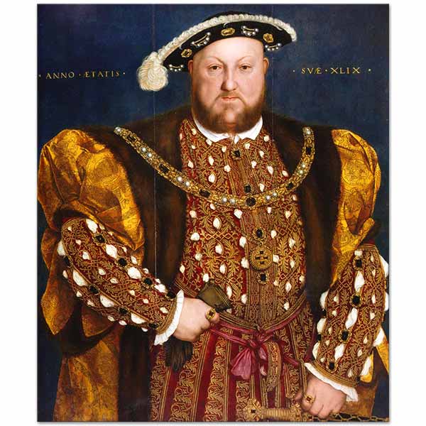 Hans Holbein Heinrich VIII Portre Kanvas Tablo