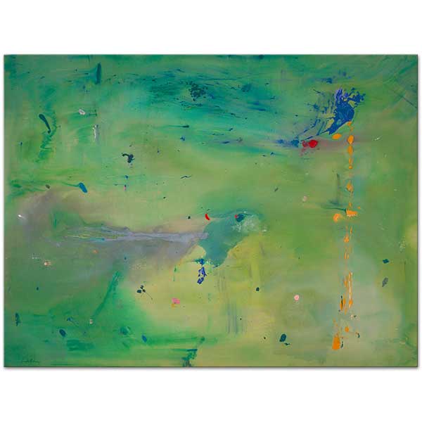 Helen Frankenthaler Yeşil Gölgede Yeşil Düşünce Kanvas Tablo