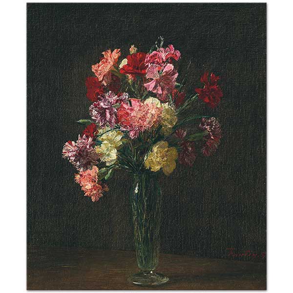 Henri Fantin Latour Carnations Art Print