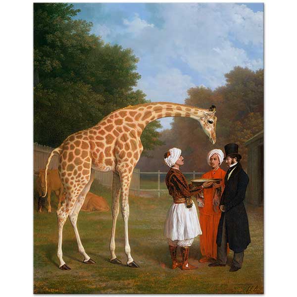 Jacques Laurent Agasse The Nubian Giraffe Art Print