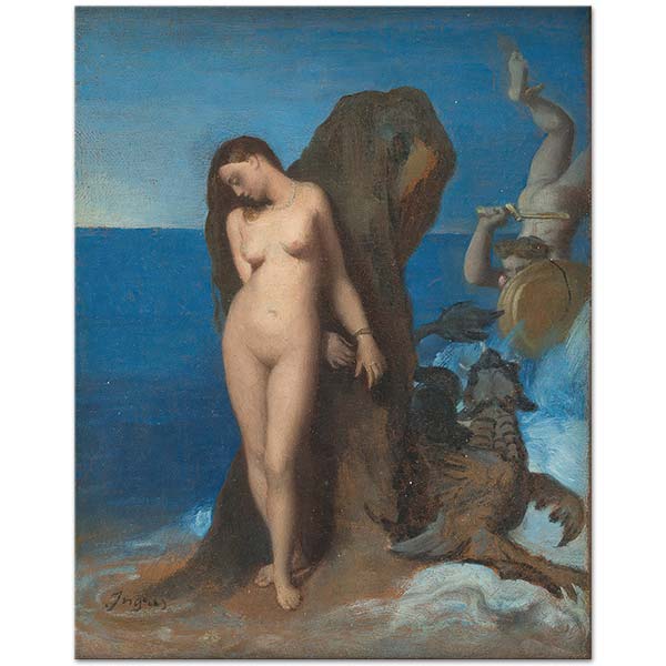 Jean Auguste Dominique Ingres Perseus And Andromeda Art Print