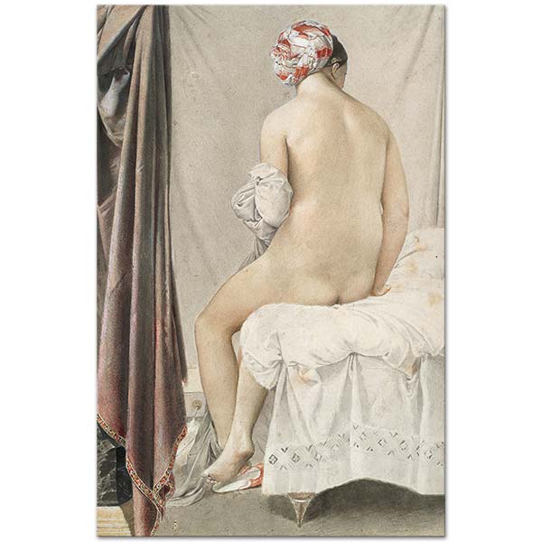 Jean Auguste Dominique Ingres The Bather Art Print