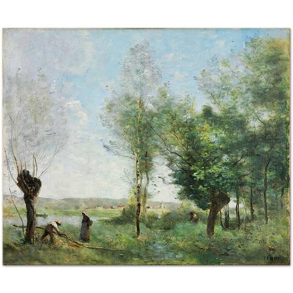 Jean Baptiste Camille Corot Coubron Anısına Kanvas Tablo