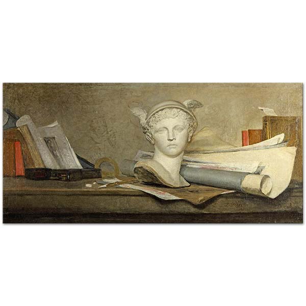 Jean Baptiste Simeon Chardin Sanatsal Malzemeler Kanvas Tablo