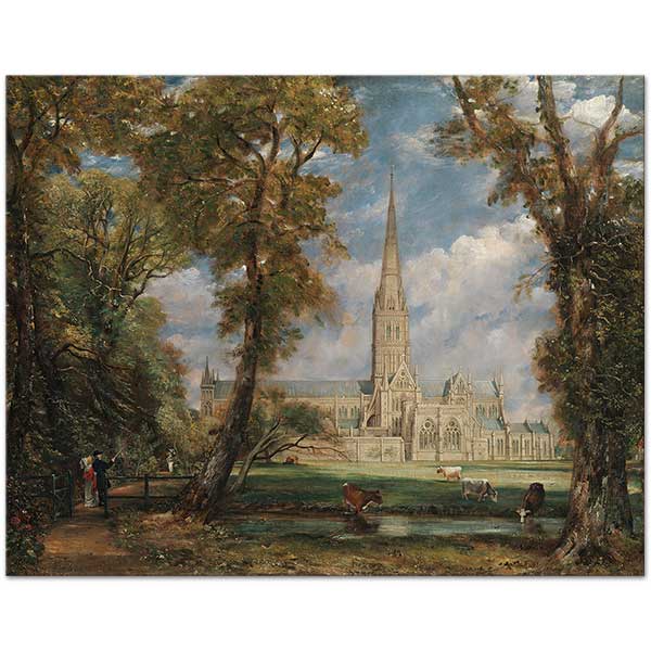 John Constable Salisbury Katedrali Kanvas Tablo
