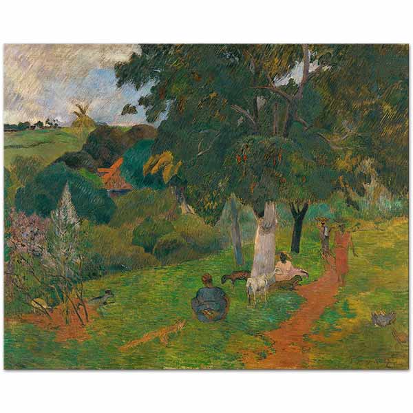 Paul Gauguin Coming And Going Martinique Art Print