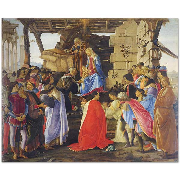 Sandro Botticelli Kahinlerin Hayranlığı Kanvas Tablo