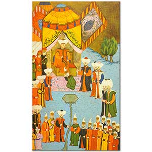 From the Hunername Sultan Beyazit II Art Print