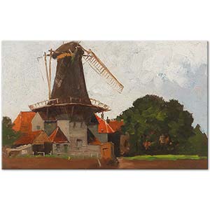 Adolf Kaufmann Mill Art Print