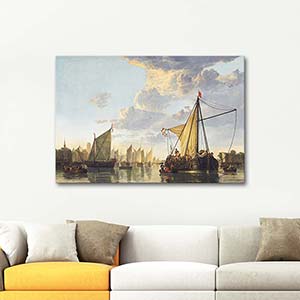 Aelbert Cuyp Dordrecht Limanı Kanvas Tablo