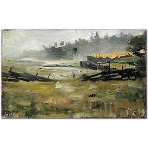 Akseli Gallen Kallela Misty Landscape Art Print