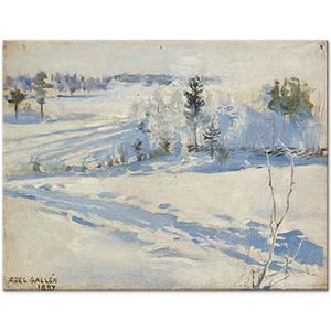 Akseli Gallen Kallela Winter Landscape Art Print
