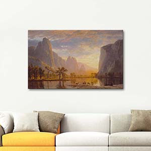 Albert Bierstadt Yosemite Vadisi Kanvas Tablo