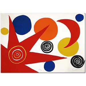 Alexander Calder Kırmızı Yıldız Kanvas Tablo