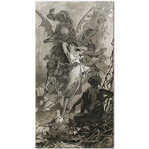 Alphonse Mucha The Dance of Death Art Print