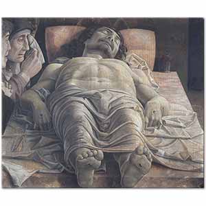 Andrea Mantegna İsanın Naaşı Başında Ağıt Kanvas Tablo