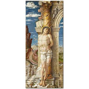 Andrea Mantegna St Sebastianın Katli Kanvas Tablo