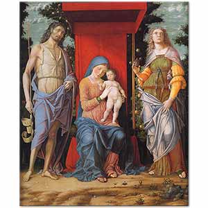 Andrea Mantegna Virgin ve Çocuğu Kanvas Tablo