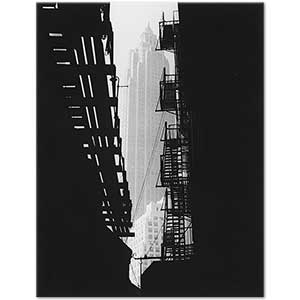 Andreas Feininger Pine Caddesinde Binalar Kanvas Tablo