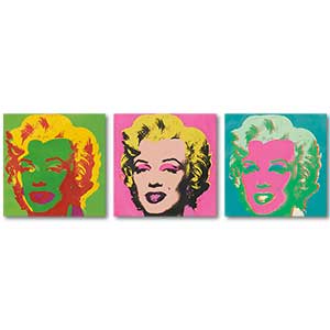 Andy Warhol Marilyn Monroe Canvas Set Art Print