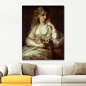 Angelica Kauffman Portrait Of A Lady Art Print