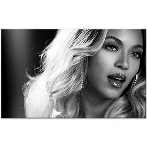Beyonce Portresi Kanvas Tablo