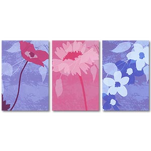 Bunches of Flowers Canvas Set Art Print