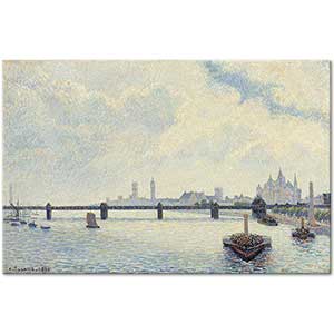 Camille Pissarro Charing Cross Bridge, London Art Print